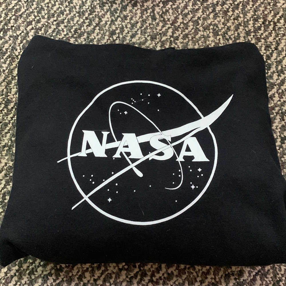 NASA mens hooded sweatshirt
